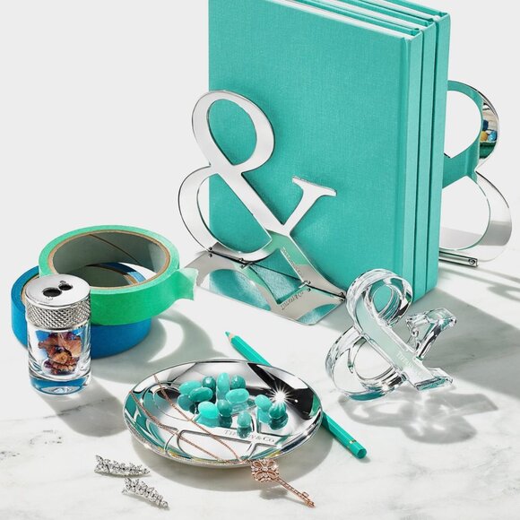 Tiffany & Co. Accessories - Tiffany & Co Ampersand Crystal Glass Paperweight